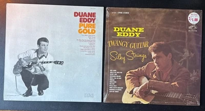 Duane Eddy 'Pure Gold' & 'Twangy guitar Silky Strings Vinyl LPs SEALED  - Image 1 of 4