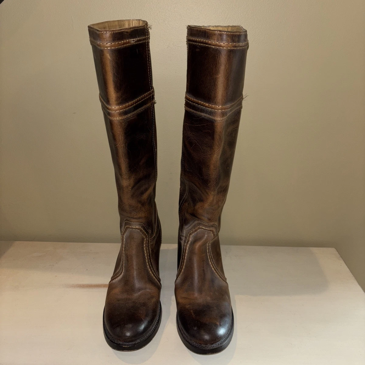 Vintage Frye ブラウン ロングブーツ 6 B Frye Brown Boots for Women