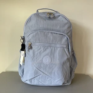 Mochila grande para portátil Kipling Seoul hasta 15" en azul cielo nublado nueva con etiquetas - Imagen 1 de 9