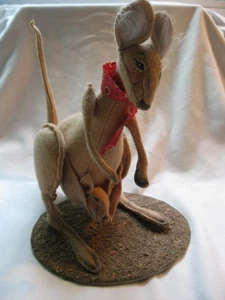 Annalee 10" Känguru Mutter mit Joey 1987 - Bild 1 von 9