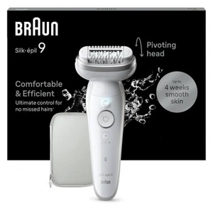 Braun Silk épil 9 Depilatore Donna Epilatore Elettrico Donna Con Testina - Foto 1 di 8