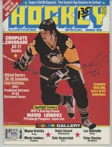 Wayne Gretzky Mario Lemieux 9x signed 1988 Hockey Magazine PSA/DNA auto - Picture 1 of 9