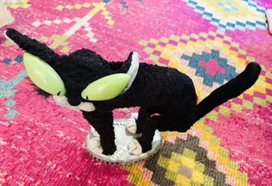 De colección Gemmy Industries Corp Animado Fraidy Gato Negro Halloween PROBADO - Imagen 1 de 10