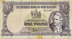 ONE POUND THE RESERVE BANK OF NEW ZEALAND 4L 620880 - Picture 1 of 4