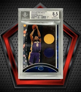 Kobe Bryant *61/79* 2006 Bowman Elevation Executive Level Game Worn BGS 8.5 NBA - Picture 1 of 3