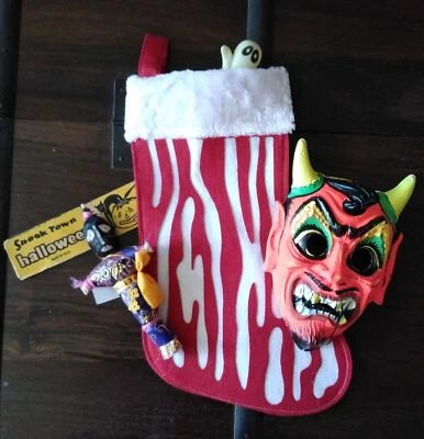 Creepy Slaughterhouse Decoration, Halloween Gift, FELT MEAT STOCKING, Freaky - Image 1 of 3