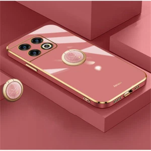 For OnePlus 13 12 10 Pro 9R 8T Plating Ring Stand Silicone Shockproof Case Cover - Picture 1 of 15