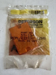 Peterson Manufacturing - 55-15A - Replacement Side Lens for PM540, Amber - Foto 1 di 2