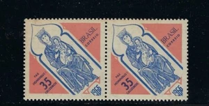 Brasilien/Brazil 1966: Weihnachten **/MNH; Mi.-Nr. 1124 Paar - Bild 1 von 1