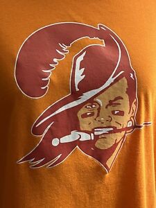 Tom Brady Tampa Bay Buccaneers Ladies Medium Orange Cotton Shirt Football