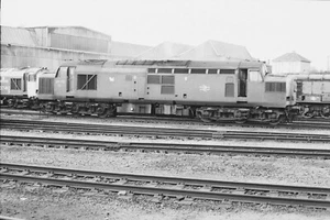 Class 37 37170 stabled at Eastfield TMD März 1983. 35mm s/w negativ - Bild 1 von 1