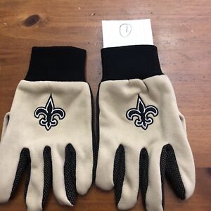 NFL Colored Palm Utility Gloves by Forever Collectibles New Orleans Saints