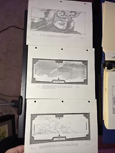 Star Wars Storyboards Empire Strikes Back utilería de película HOTH TAUNTAUN ESCENA DE APERTURA - Imagen 1 de 19
