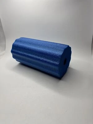 11" Blue Ridged Foam Roller Low Density Roller for Muscles Back Pain Shoulder - Image 1 of 4