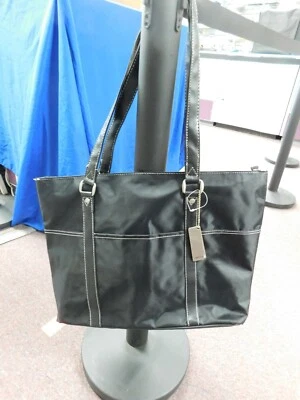 Bolso de Mano Negro Para Mujer Vintage American Tourister Multi Bolsillo Laptop Foto 1 de 4