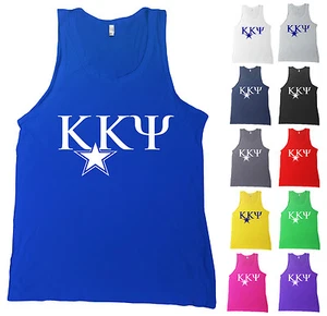 Camisa sin mangas Kappa Kappa Psi Band Fraternity Bella + lona sin mangas con letras - NUEVA - Imagen 1 de 1
