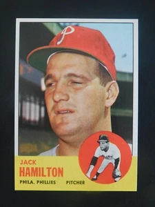 1963 Topps Baseball Card #132 Jack Hamilton (NM) - Picture 1 of 2