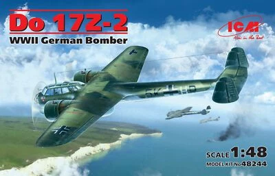 Do 17z-2, WWII German Bomber (100% New Molds) 1:48 Plastic Model Kit ICM - Immagine 1 di 2