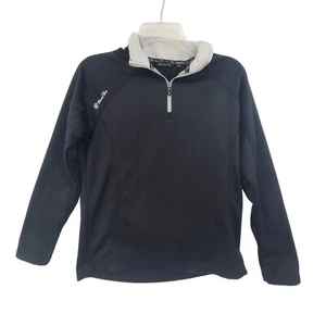 Second Skin Women's Long Sleeve 1/4 Zip Black Size M - Picture 1 of 10