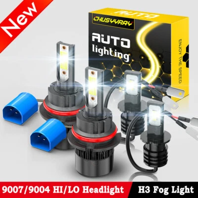 4x For Infiniti G20 1991-1996 Front LED Headlight High Low Beam Fog Light Bulbs - Image 1 of 4