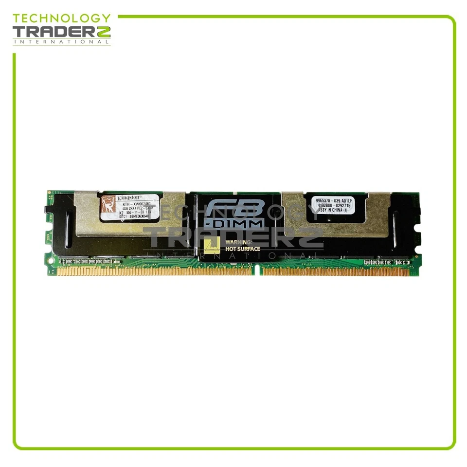 LOTTO DI 2 KTH-XW667/8G Kingston 4GB PC2-5300 DDR2-667MHz ECC Dual Rank Memoria - Immagine 1 di 1