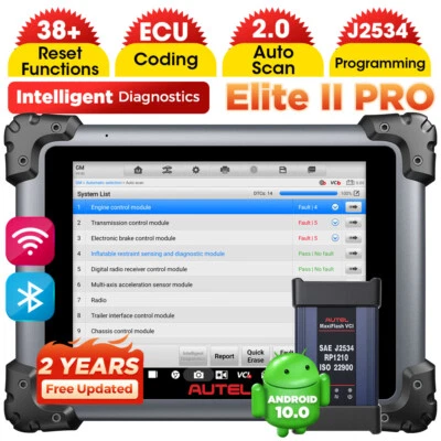 2025 Autel Maxisys Elite II PRO MS909 OBD2 Diagnostic Tool ECU Programmer Coding - Image 1 of 4