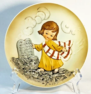 Plato Coleccionable Enesco Lucas 1981 Moisés y los Diez Mandamientos 7 1/4" - Imagen 1 de 6