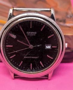casio quarzuhr schwarzes zifferblatt - Bild 1 von 9