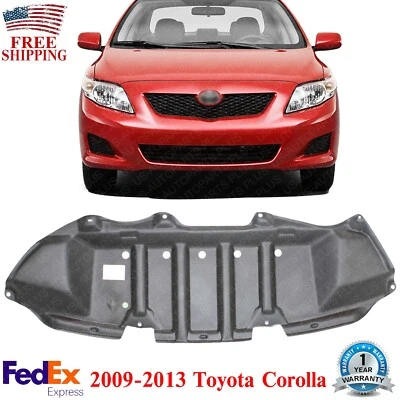 Protetor contra respingos do motor dianteiro sob a tampa para 2009-2013 Toyota Corolla - Imagem 1 de 4