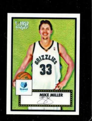 2005-06 TOPPS STYLE CHROME REFRACTORS #127 MIKE MILLER NMMT /299 GRIZZLIES - Image 1 of 2