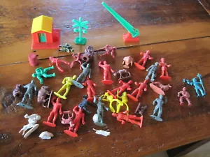 Vintage Model Train Figures People, Farm Animals - Picture 1 of 6