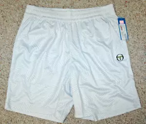 Sergio Tacchini DAZZLE Tennisshorts Herren Größe L weiß & hellblau Design | NEU - Bild 1 von 4