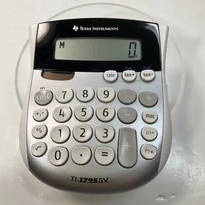 Texas Instruments TI-1795 SV Simple Desktop Calculator - Image 1 of 4