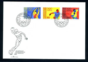Liechtenstein 1984 FDC olympics Mi.846 - 848. - Picture 1 of 1