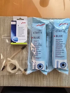 Jura Claris Blue Filterpatrone 2x ; Reinigungstbl.4x ;diverse Schläuche&Adapter - Bild 1 von 1