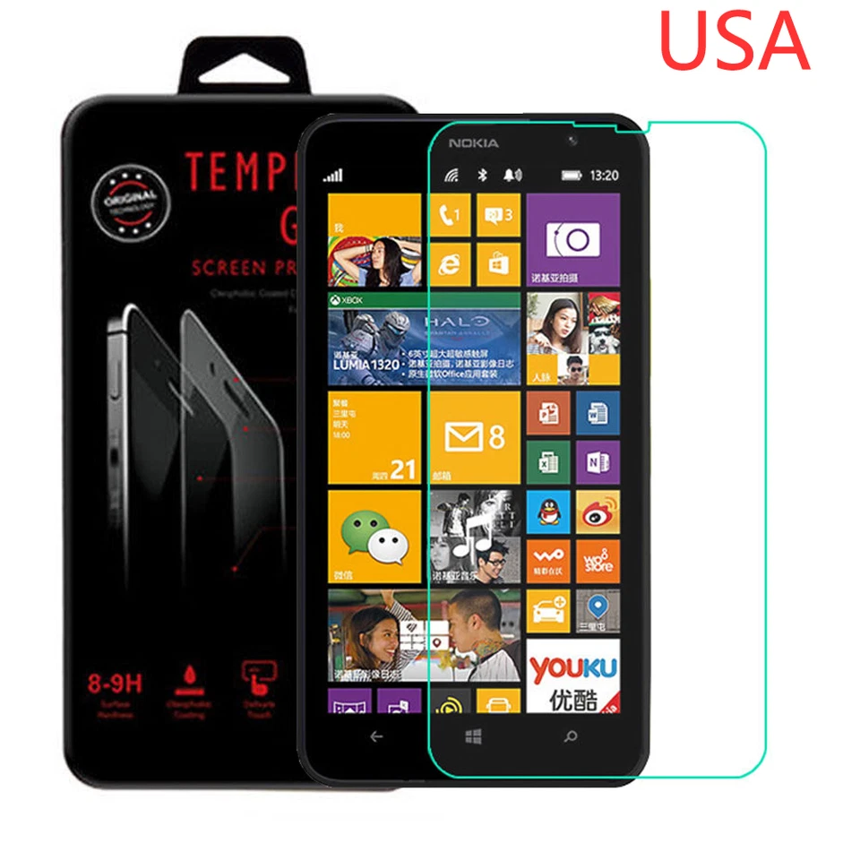 PROTECTOR PANTALLA CRISTAL TEMPLADO ULTRA CLARO 9H PARA NOKIA Lumia 1320 Foto 1 de 4