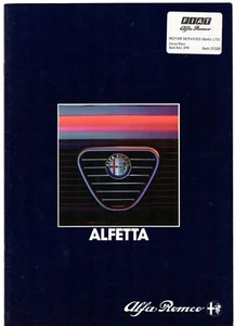 Alfa Romeo Alfetta 2000 Gold Cloverleaf 1984-1986 UK Market Sales Brochure - Picture 1 of 3