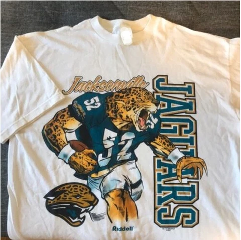 Vintage Jacksonville Jaguars NFL Shirt Unisex Cotton Men Women S-3XL Cover