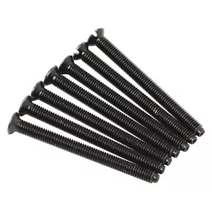 Tornillos eléctricos de cabeza plana de 40 mm de largo enchufes de placa plana M3,5 3,5 mm níquel negro - Imagen 1 de 1