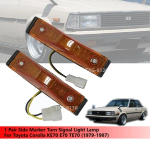 1 Pair Side Marker Turn Signa Light Fits Toyota Corolla KE70 E70 TE70 1979-1987 - Picture 1 of 5