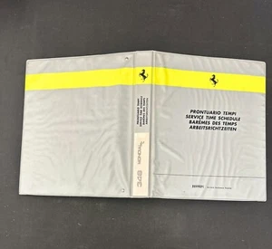 Factory Original Ferrari 348 Mondial T Service Time Schedule Manual - Bild 1 von 4