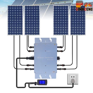 1200W WVC Balkonkraftwerk Modulwechselrichter Microinverter 4x MPP Tracker 220V - Bild 1 von 16