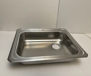 Elkay GECR2521R2 Celebrity 25" Drop In Single Basin Stainless Steel - Picture 1 of 7