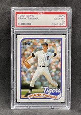 1989 Topps #603 Frank Tanana Detroit Tigers Low Pop PSA 10 GEM MINT