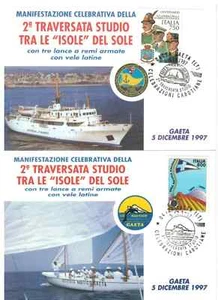 Gaeta (LT) 1995/96/97 - 5 cartoline con annulli speciali vari temi di Gaeta - Foto 1 di 4