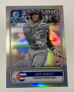 Luis Robert 2020 Bowman Chrom Spanning The Globe Silber Refraktor Rookie neuwertig - Bild 1 von 2