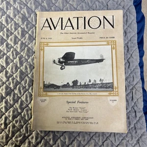 Antique Aviation Magazine. 1928. Fokker F-10 Kansas City Airport. Warner Scarab - Picture 1 of 13