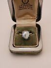 Outstanding Antique Edwardian Natural Pearl Ring 14k