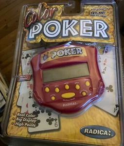 Radica Color Poker versiegelt Handheld elektronisches Vegas Karten Reise Spiel - Bild 1 von 4