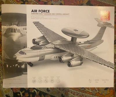 Ulanlan Brand AWACs Military Jet Modular Brick Set (225 pcs) Ages: 10+ - Image 1 of 4
